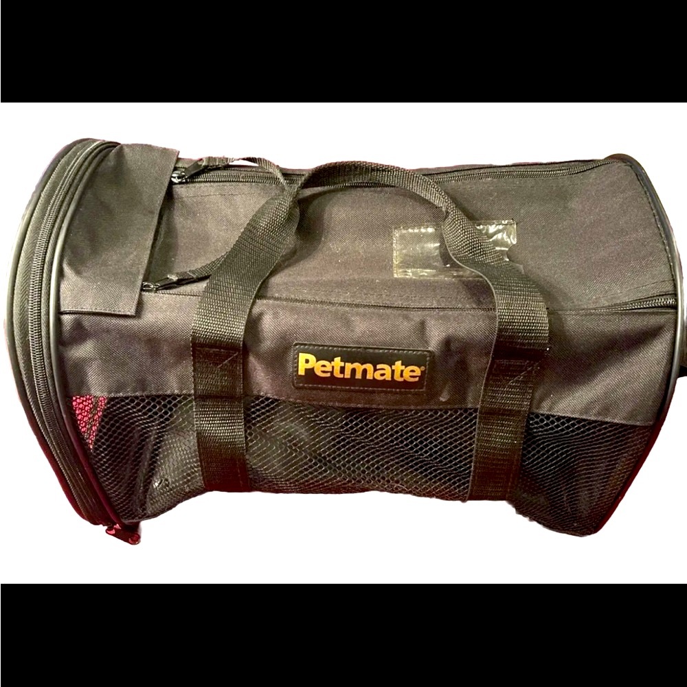 Petmate BLACK Soft Sided Kennel carrier Pet cab Up To 10 lbs, 15”X10”X10” BAG